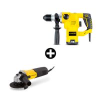 COMBO Rotomartillo 1250W SDS + Amoladora 4 1/2"" 750W