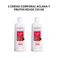2 Crema Corporal Aclara-T Frutos Rojos 150gr