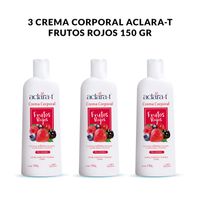 3 Crema Corporal Aclara-T Frutos Rojos 150gr