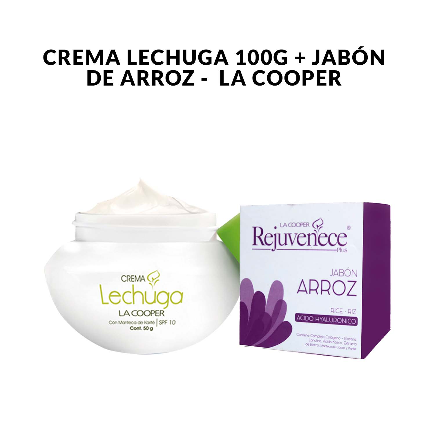 Crema Lechuga 100g + Jabón de Arroz - La Cooper