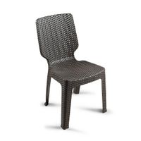 Silla de Plástico Modelo Tavarua Ratan Marrón
