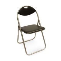 Silla plegable de reunión Negra