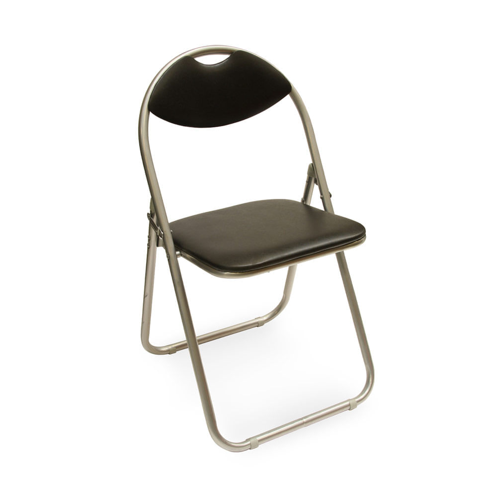 Silla plegable de reunión Negra