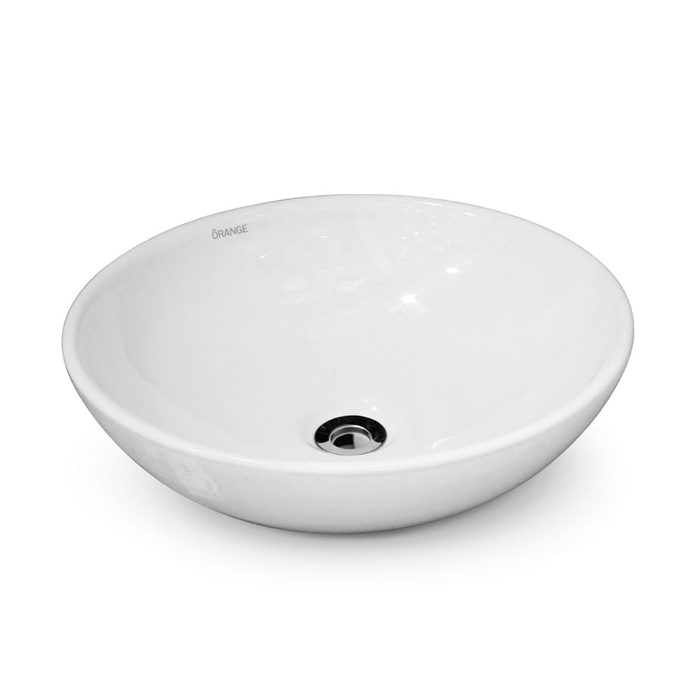 Ovalin Circular Orange Ascoli para Sobreponer 41cm Blanco