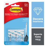Gancho 3M transparente para cocina, 3 unidades
