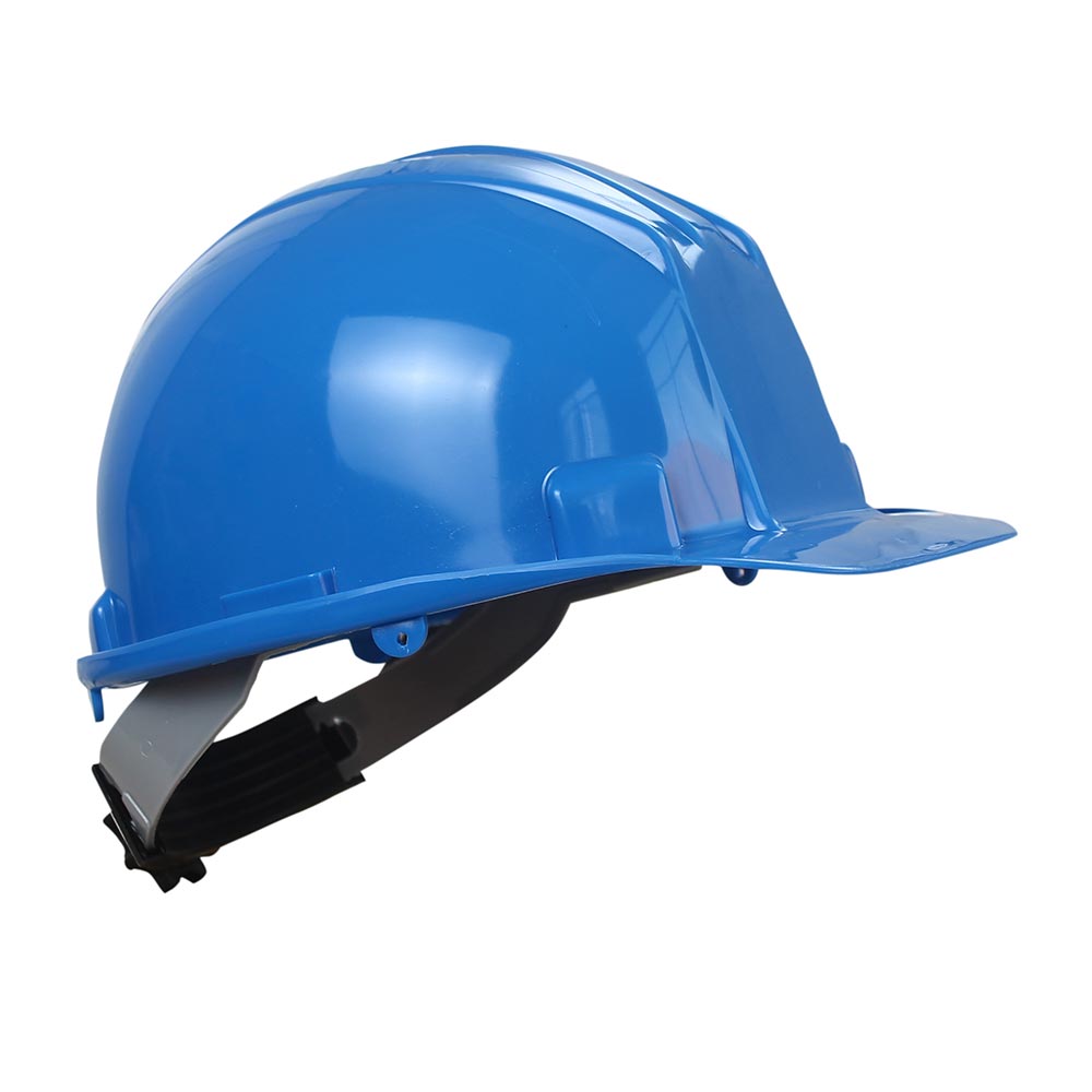 Casco de seguridad Jockey 4 puntas con Rachet Azul