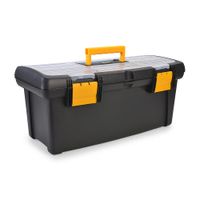 Caja de herramientas con tapa organizadora 22""