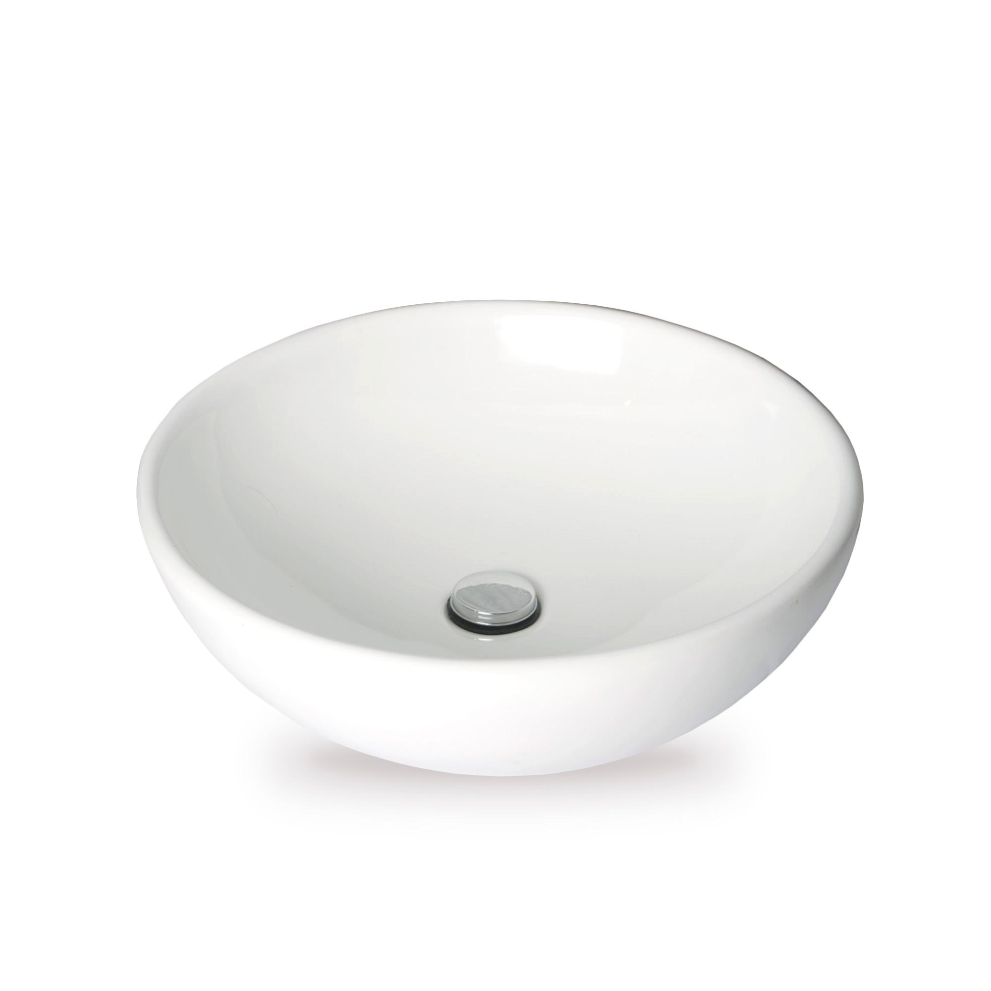 Ovalin Circular Vainsa Bari para Sobreponer 43cm Blanco