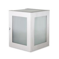 Aplique exterior Cubo Acero Mediano 1 Luz
