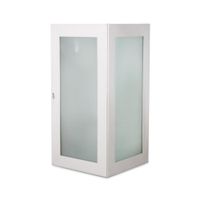 Aplique exterior Cubo Acero Grande 1 Luz