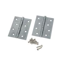 Bisagra con remache Acero Zincada 4""x3"" x 2 unidades