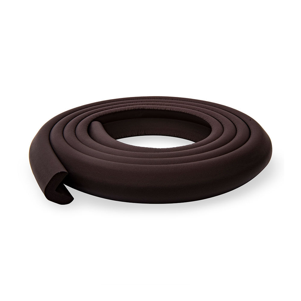 Rollo protector de cantos acolchado negro x2 metros