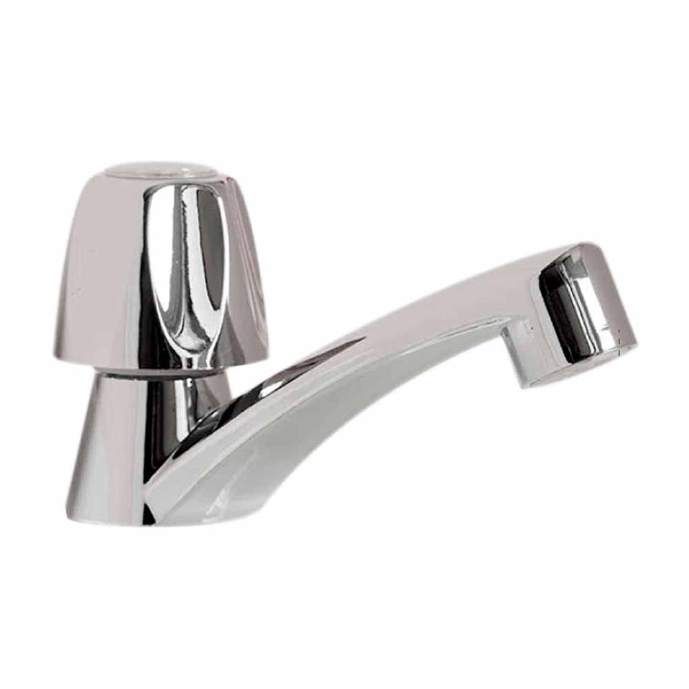 Llave de Lavatorio Machimpex Arena Baja Plata Cromada