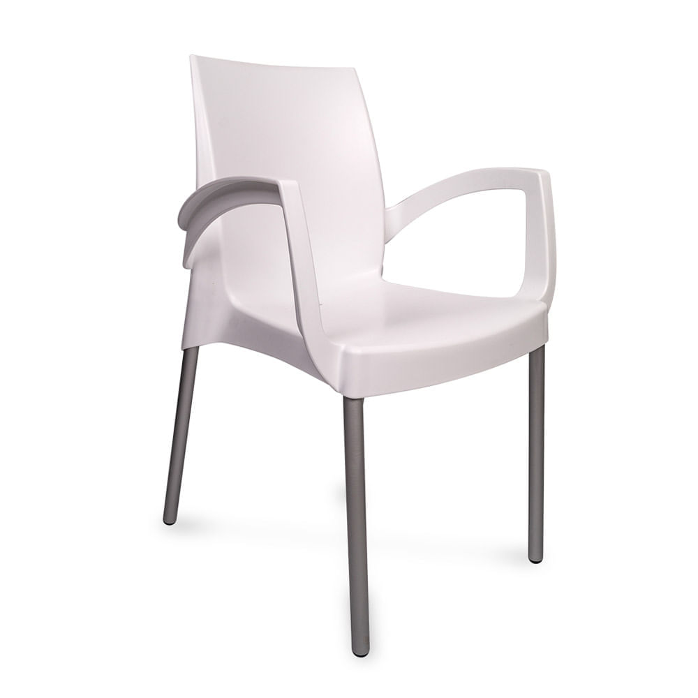 Silla Ada con brazos Blanca