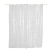 Cortina de Baño con Aros Cosas & Hogar 180x180cm Pepelma Blanco