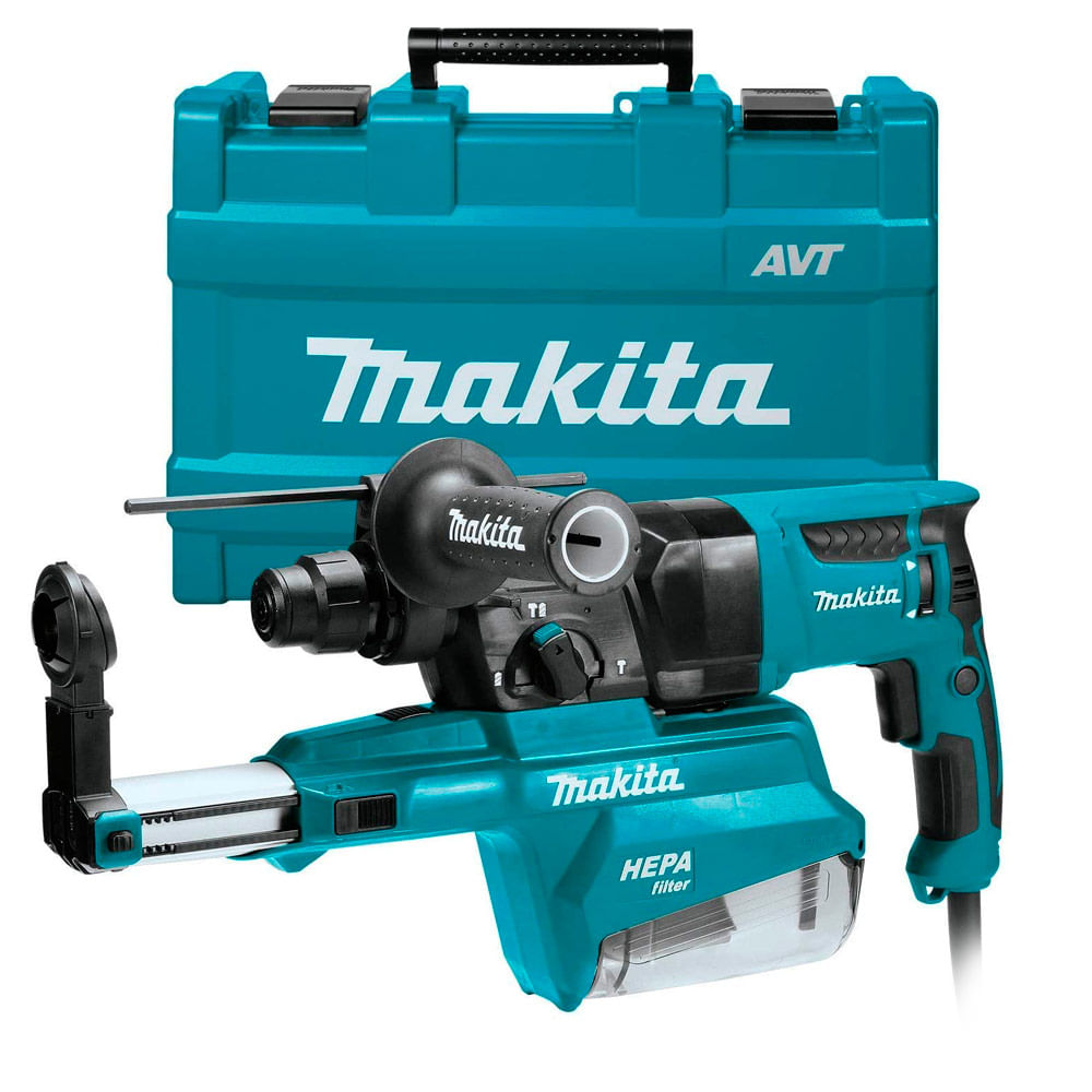Martillo Perforador Plus Eléctrico Makita AVT 800W Recolector Polvo HR2652