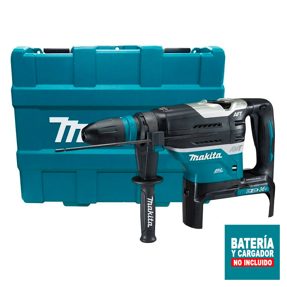 Rotomartillo Inalámbrico Makita BL AVT XPT 18Vx2 Plus 40 mm DHR400ZKN sin Batería ni Cargador