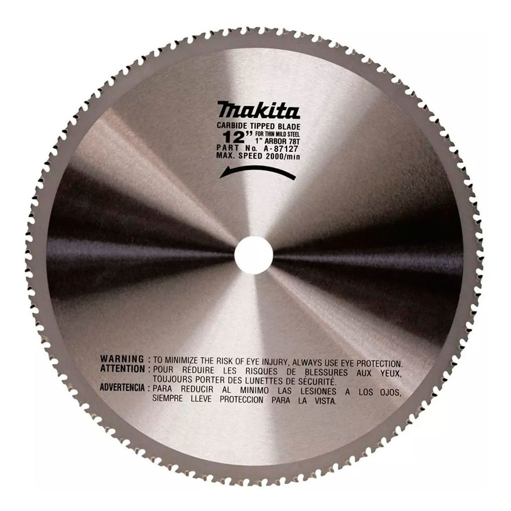Disco Sierra para Acero Delgado Makita 12"" x 78D para LC1230