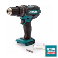 Taladro Percutor Inalámbrico Makita LXT 18V 1/2"" 62 Nm DHP482Z sin Batería ni Cargador