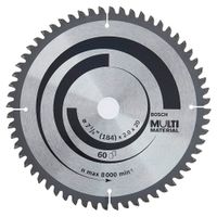 Disco Sierra Circular Bosch 7-1/4""X 60D Multimaterial