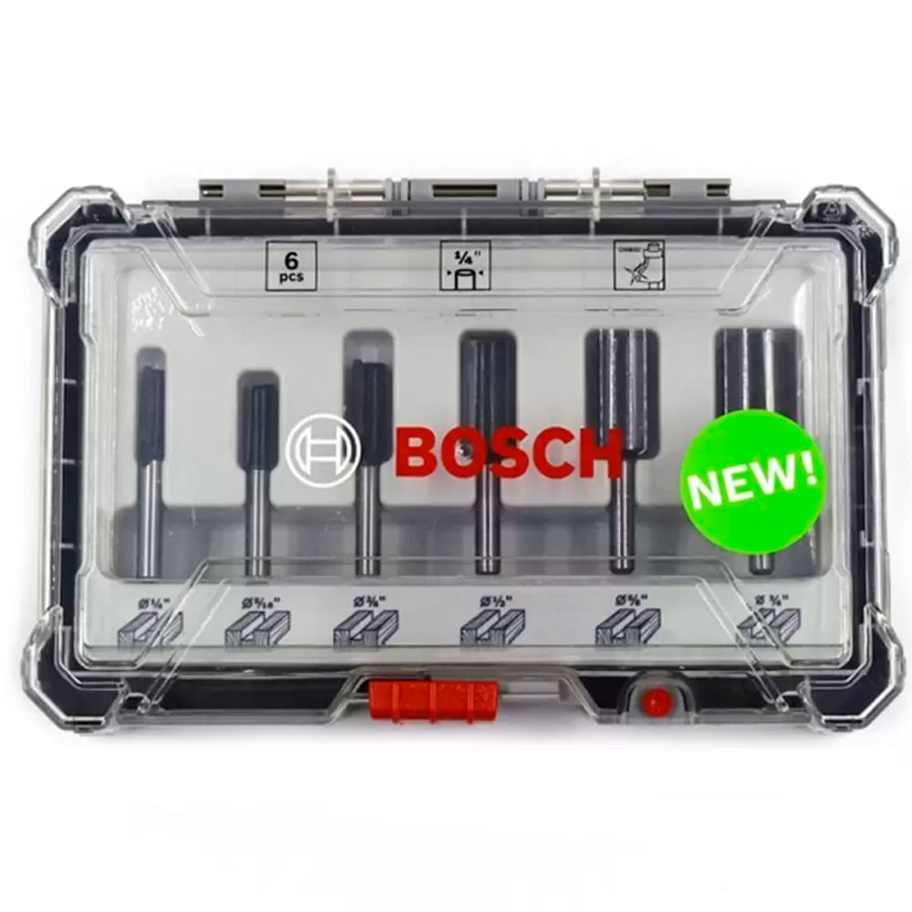 Set de Fresas Bosch 6 Piezas 1/4"" Nuevo!