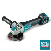 Esmeril Angular Inalámbrico Makita X Lock BL XPT AWS 18V 4 1/2"" DGA469Z sin Batería ni Cargador