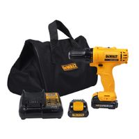 Taladro Atornillador 12V Dewalt DCD700C2 3/8"" Led 2 x 1.3 Ah