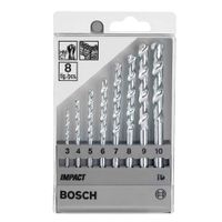 Set 8 Piezas Bosch Broca Muro CYL-1 de 3 4 5 6 7 8 9 y 10mm