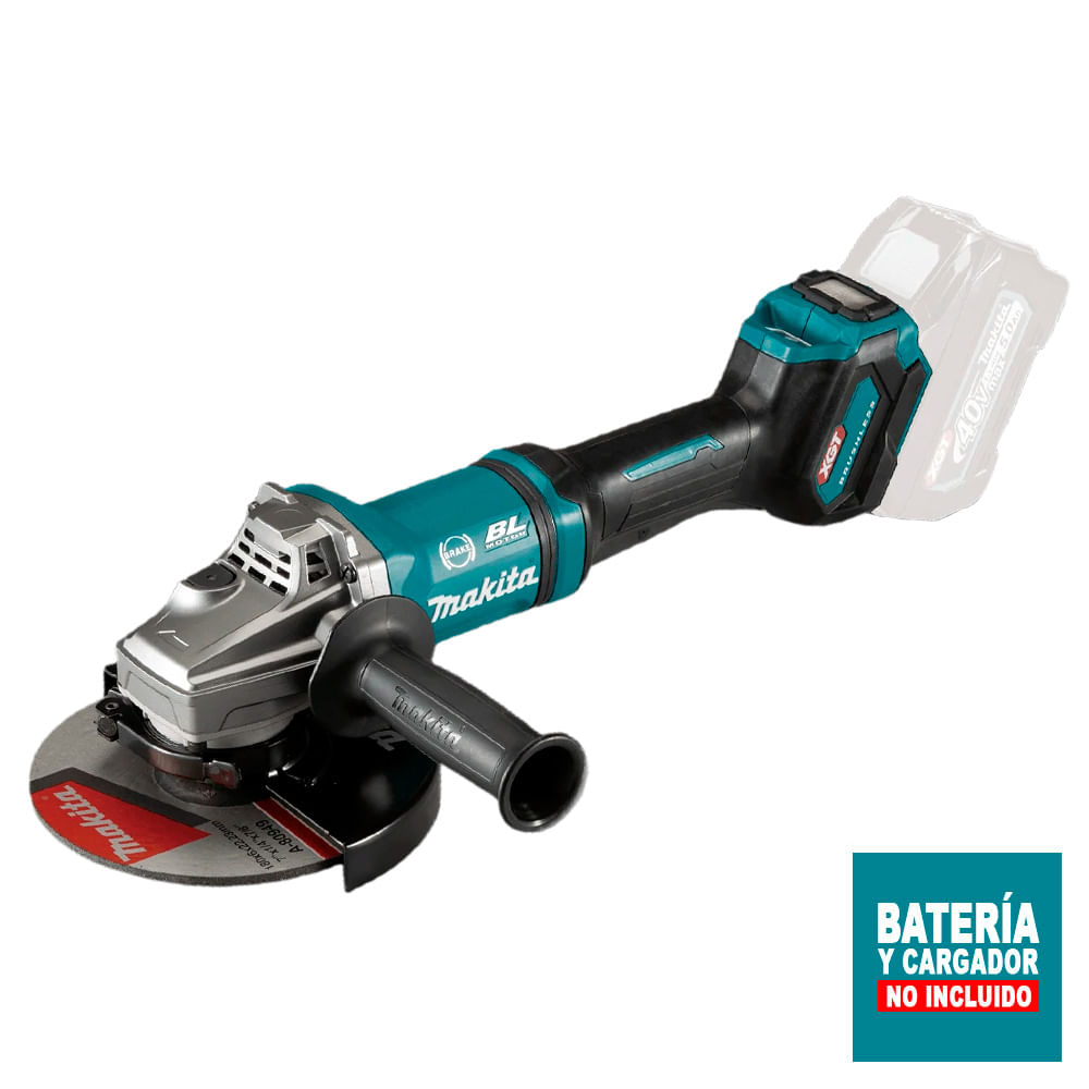 Esmeril Angular Inalámbrico Makita BL AWS AFT XPT XGT 40V 7"" sin Batería ni Cargador