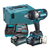 Llave Impacto Makita XGT 40V 3/4"" 3 Velocidades 2050Nm BL LXT 2Baterías x 4.0Ah + Cargador