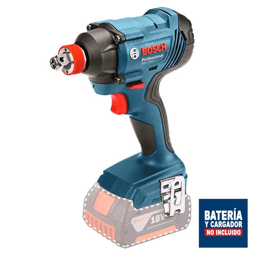 Atornillador Impacto Inalámbrico Bosch 18V GDX 180 LI sin Bateria ni Cargador