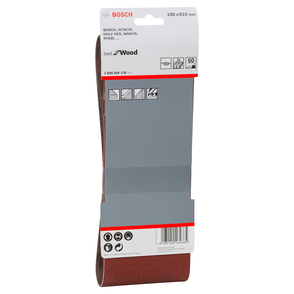 Lija de Banda Bosch 4""X24"" Gr 60 X3U Best for Wood