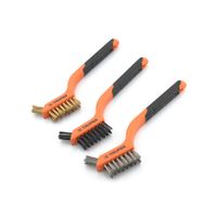 Juego de mini cepillos de alambre x3 piezas