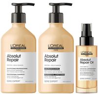 Shampoo 500ml + Acondicionador + Sérum LOreal Absolut Repair