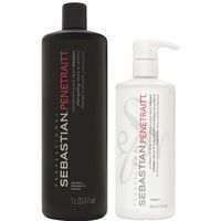 Shampoo Reparador 1000ml + Mascarilla 500ml Sebastian Penetraitt