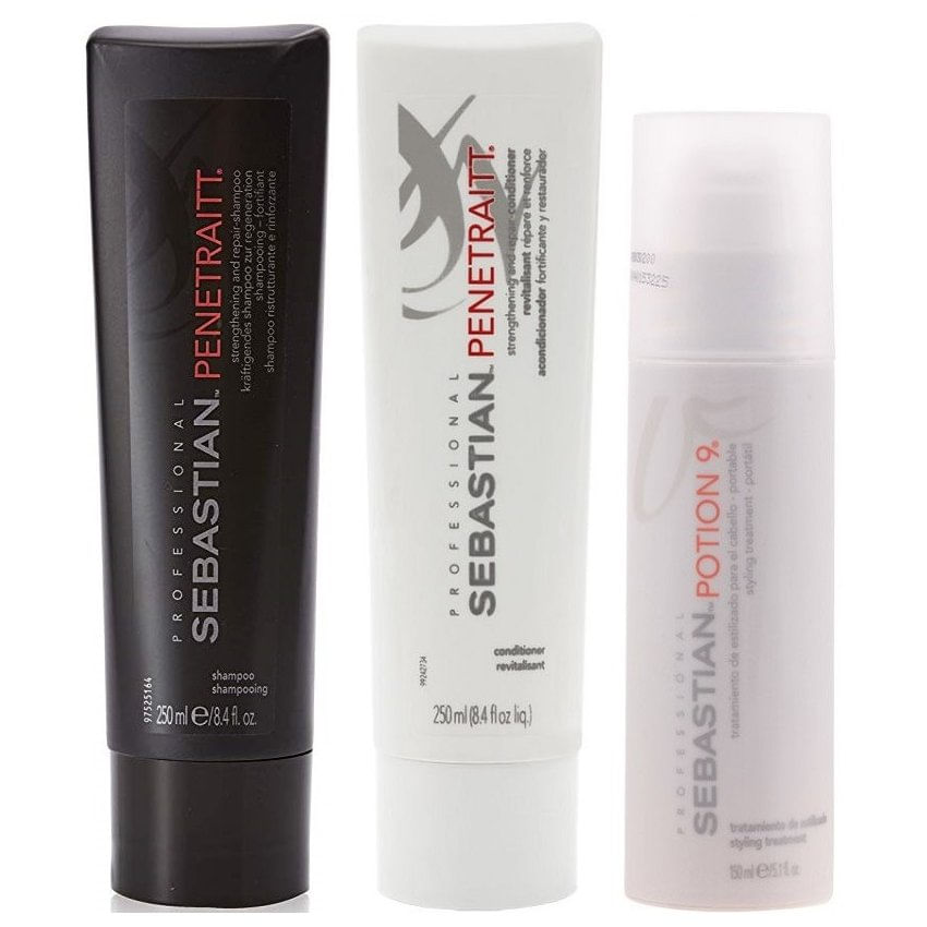 Shampoo Reparador 250ml +Acondicionador +Potion 9 Sebastian Penetraitt