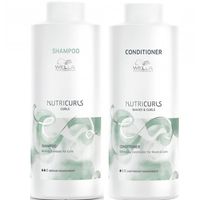 Shampoo para Rizos 1000ml + Acondicionador 1000ml Wella Nutricurls