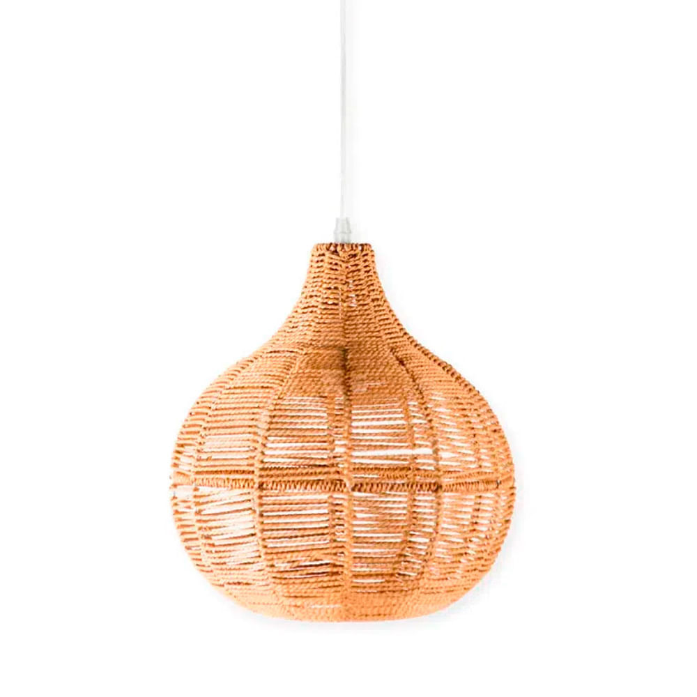 Lámpara Colgante Rústico Gota 1L E27 28cm