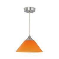 Lámpara Colgante Teresa Acrílico Naranja 25 cm 1 Luz