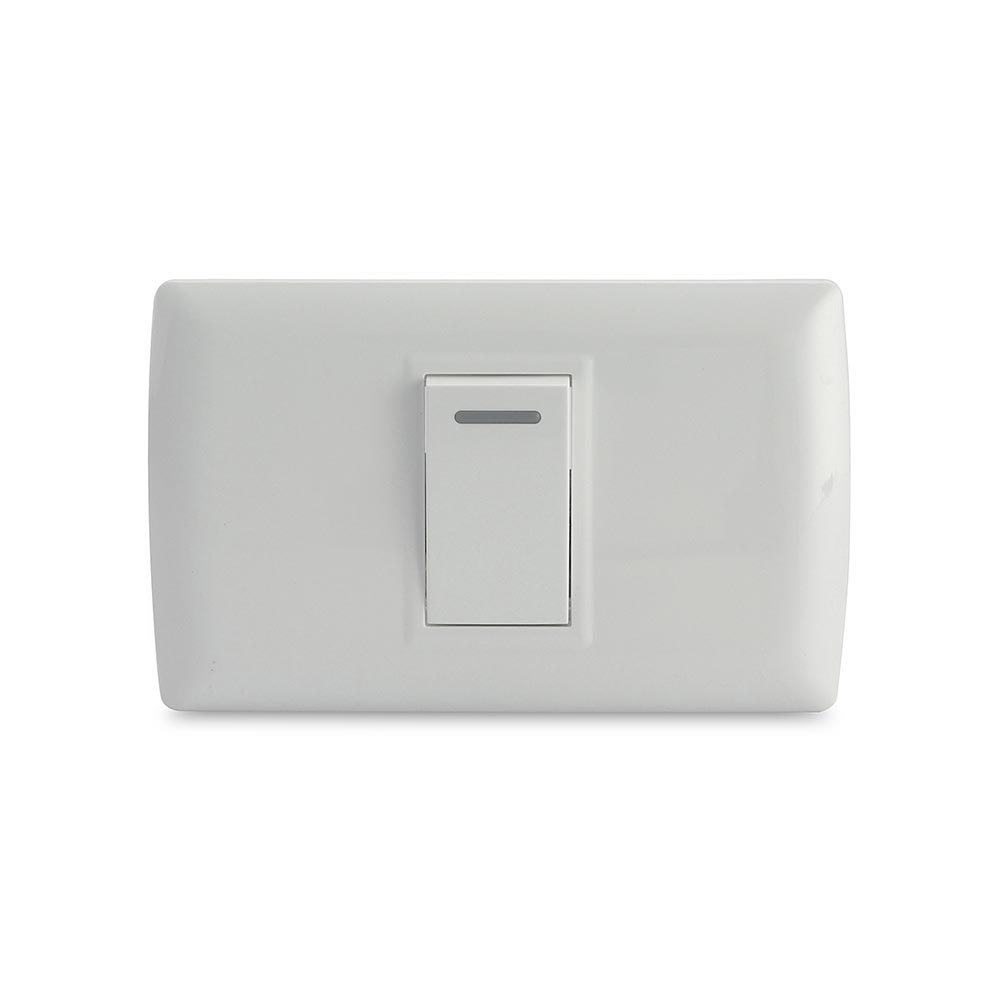 Conmutador Simple Blanco Basic