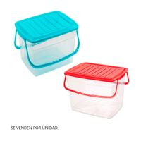 Caja rectangular con broche y asa #45