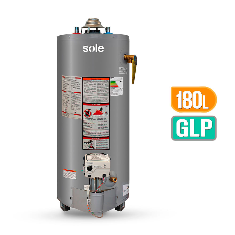 Terma a gas GLP Sole Acumulación 180 litros