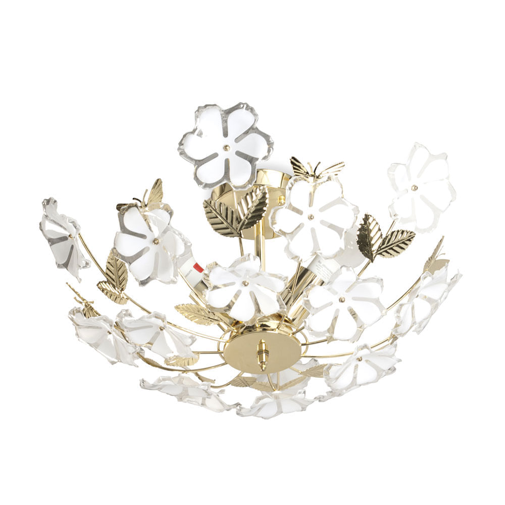 Colgante adosable Daisy Gold 3 luces