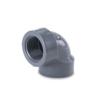 Codo PVC cromado 1"" x 90°