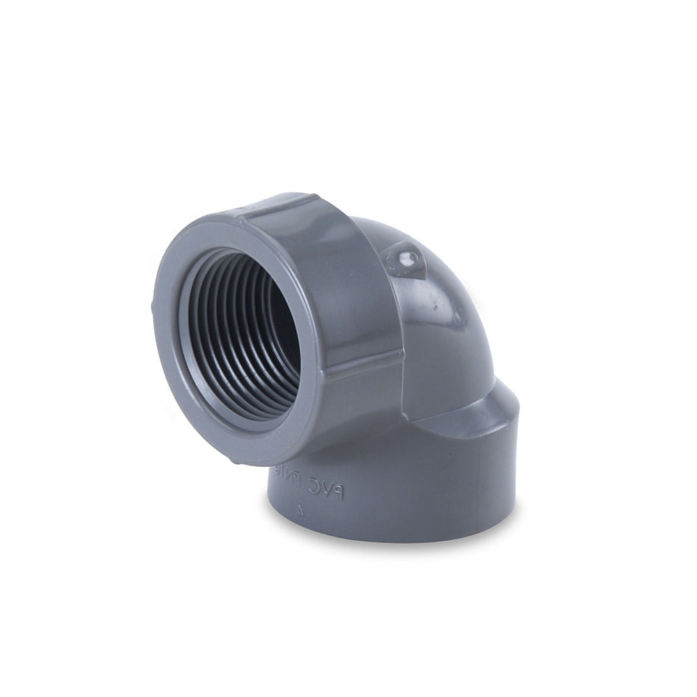 Codo PVC cromado 1"" x 90°