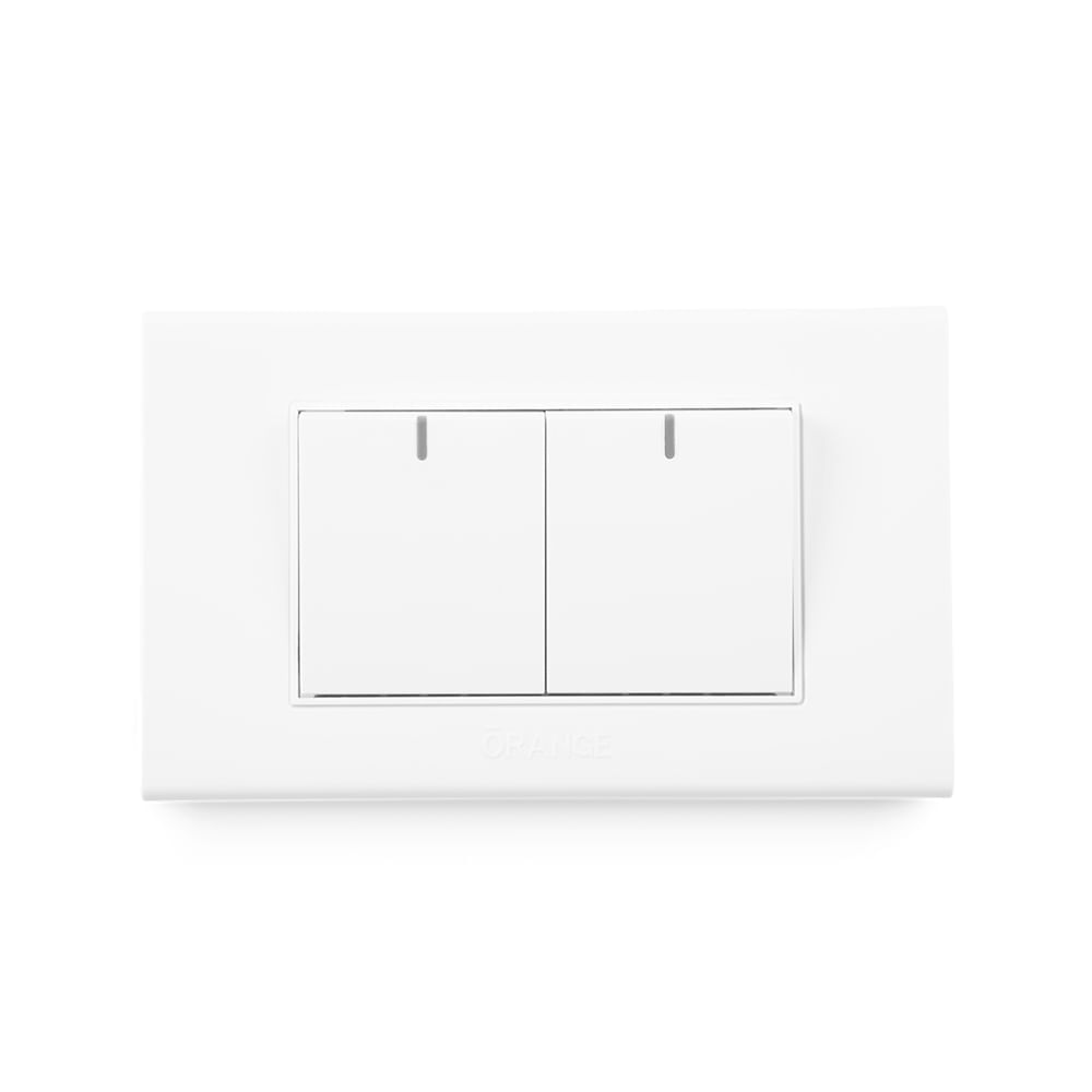 Interruptor Doble Blanco Classic