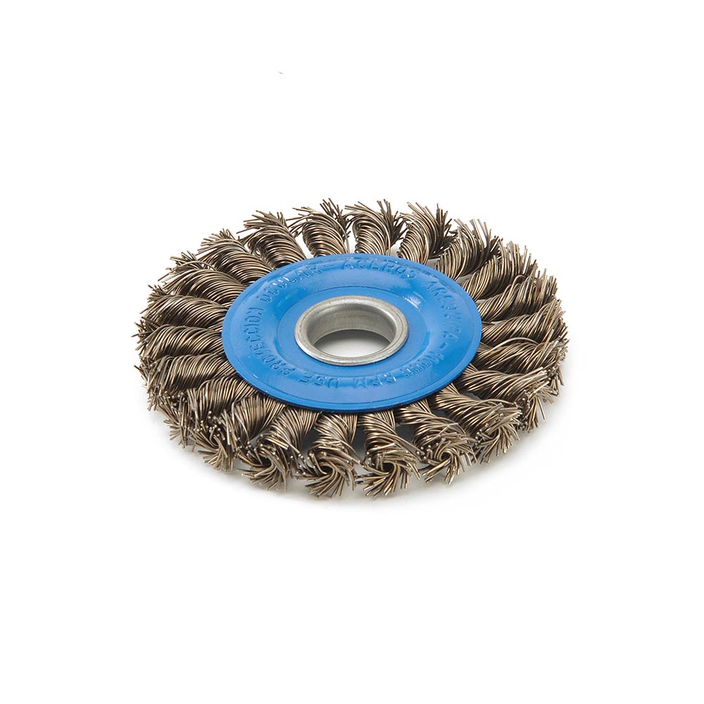 Cepillo plano trenzado 41Z60 para amoladora 4.5""