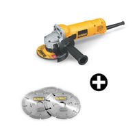 COMBO Amoladora 4.5"" DWE-4020 + 3 discos diamantados