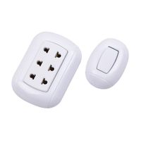 Pack interruptor simple y tomacorriente triple