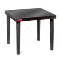 Mesa Jamaica con vidrio 85x85cm